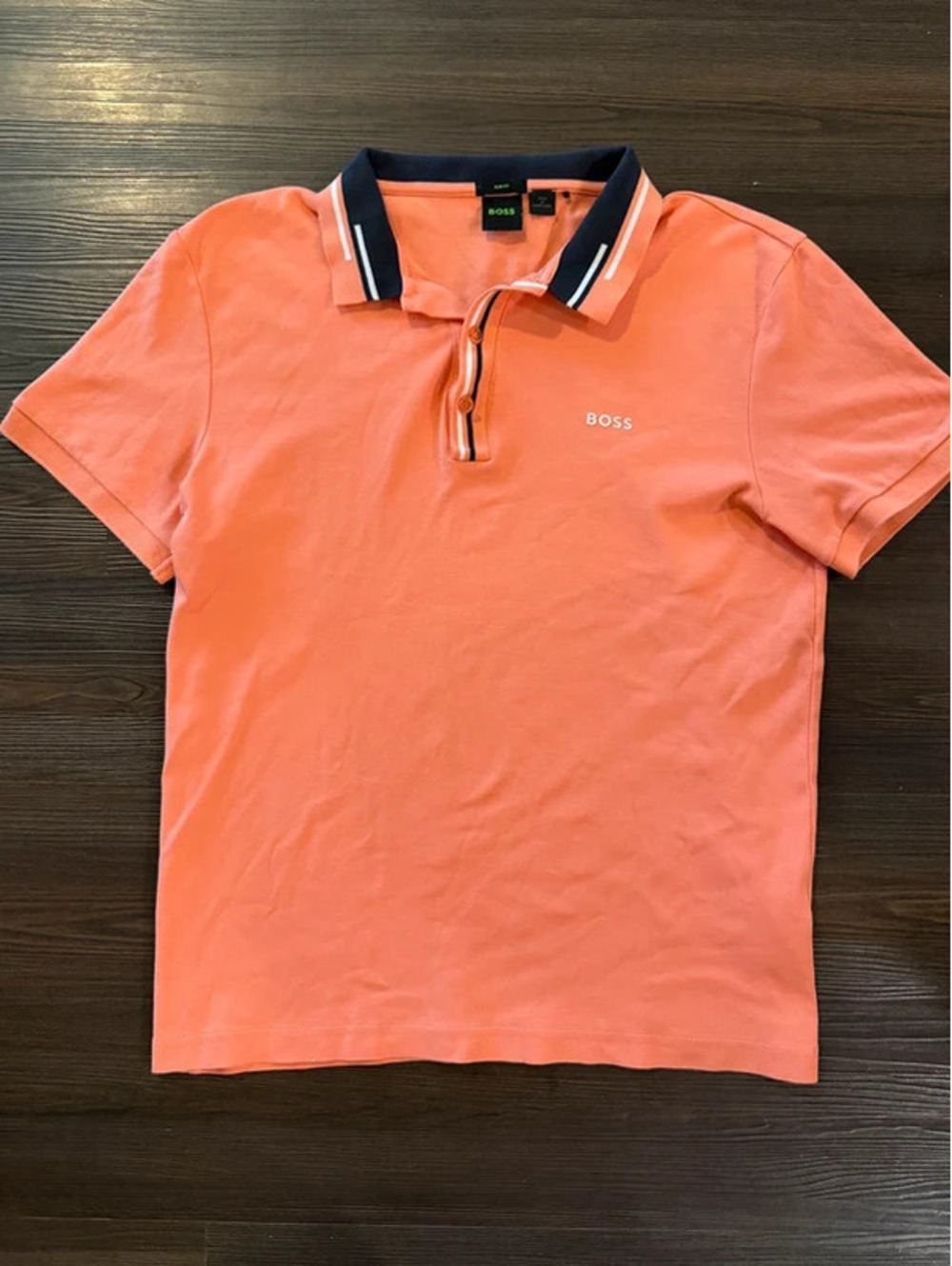 Boss Hugo boss men’s coral polo shirt made in Portugal large